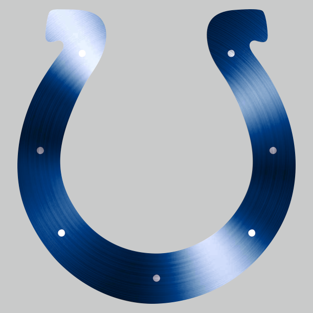 Indianapolis Colts Stainless steel logo iron on paper